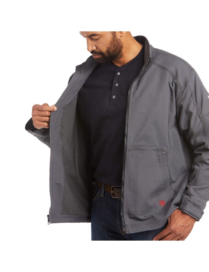 Chaquetas Ariat FR DuraLight Stretch Lona Field Grises | SZQ716924