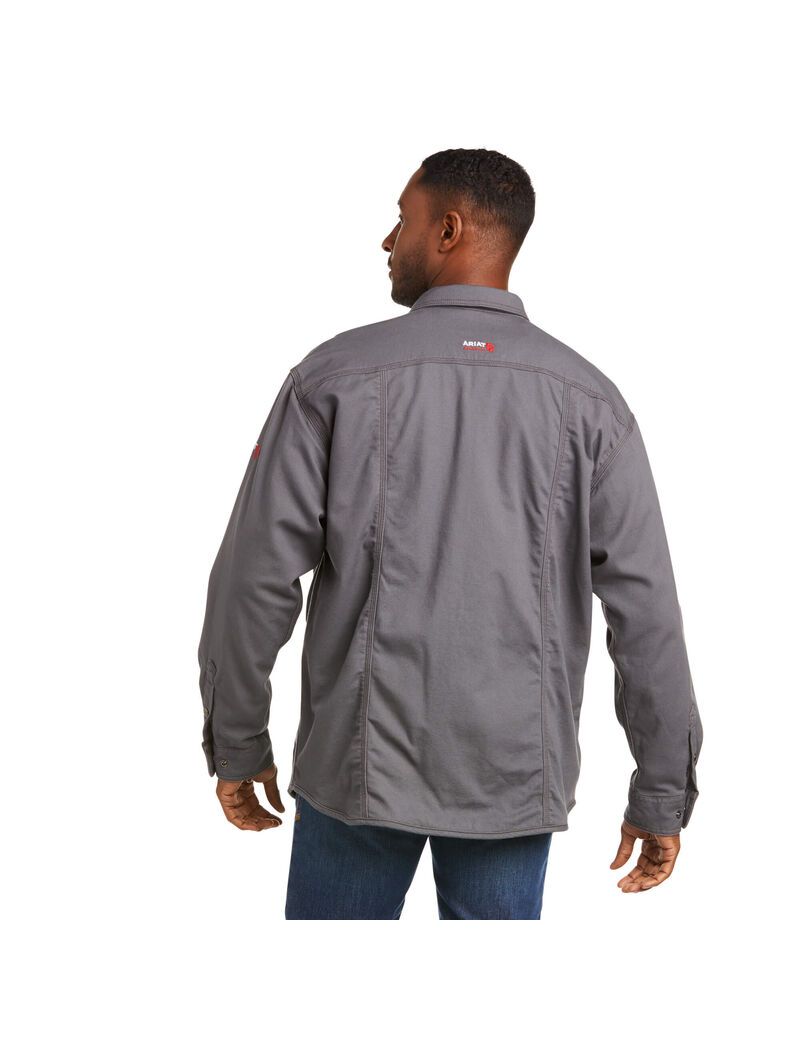 Chaquetas Ariat FR Rig Shirt Grises | IKR583721