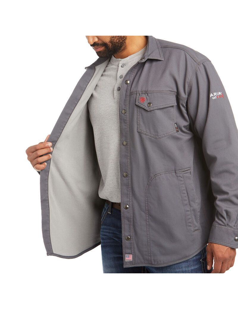 Chaquetas Ariat FR Rig Shirt Grises | IKR583721