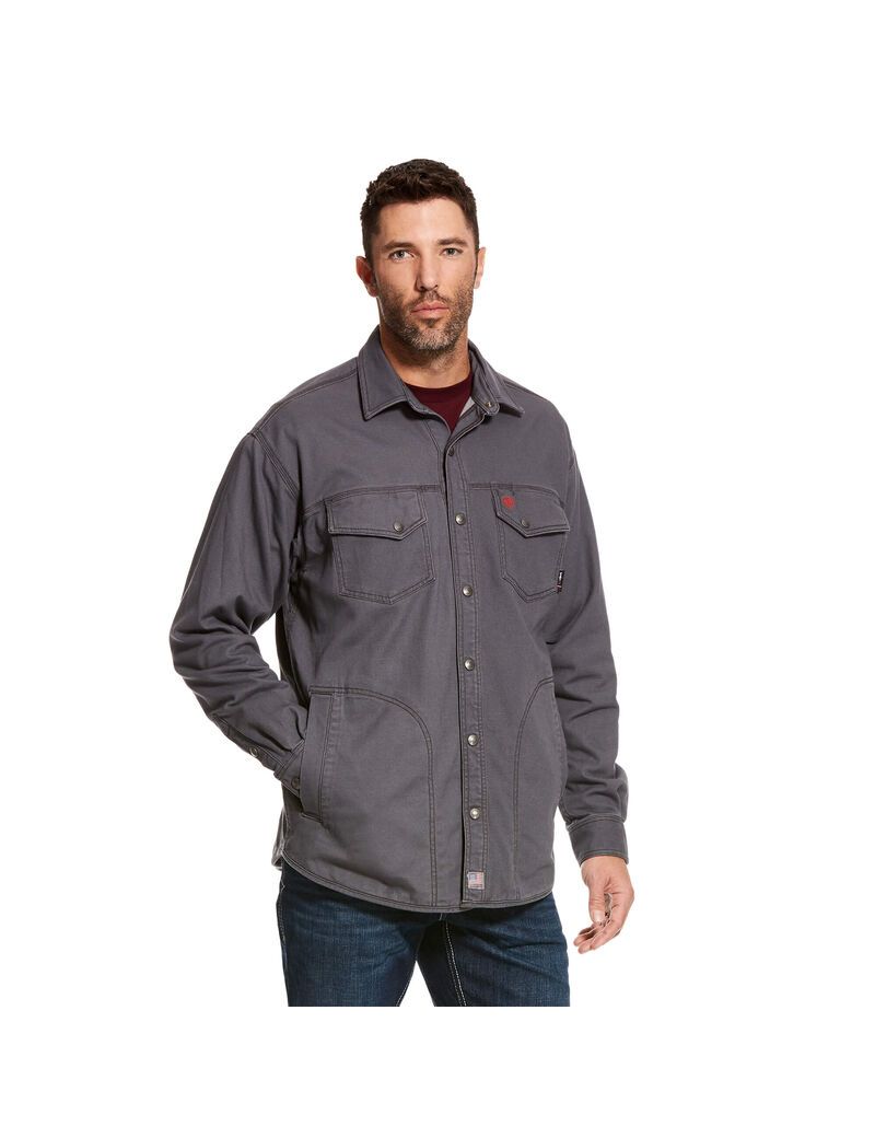 Chaquetas Ariat FR Rig Shirt Grises | IKR583721