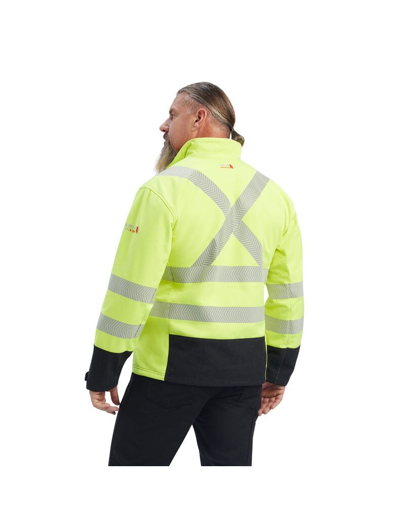 Chaquetas Ariat FR Vernon Hi-Vis Softshell Amarillos | FBW293576