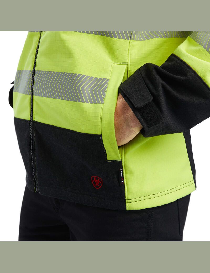 Chaquetas Ariat FR Vernon Hi-Vis Softshell Amarillos | FBW293576