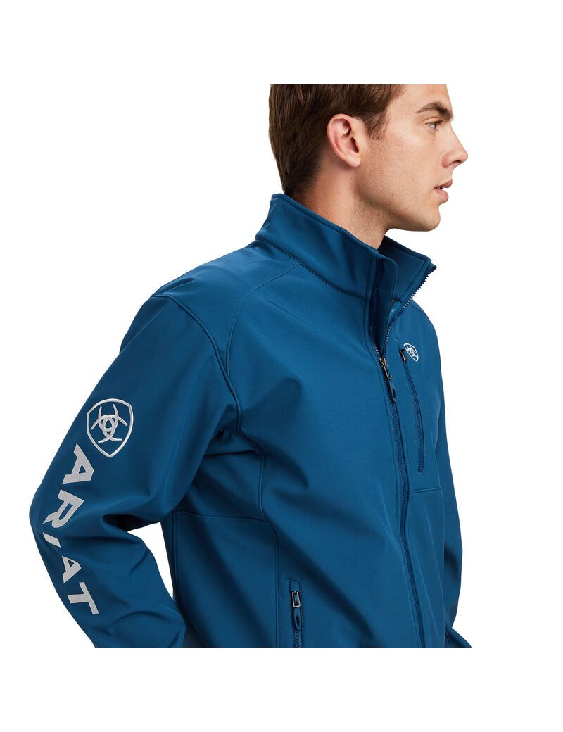 ARIAT Chaqueta Softshell con logotipo 2.0 para hombre, Carbón