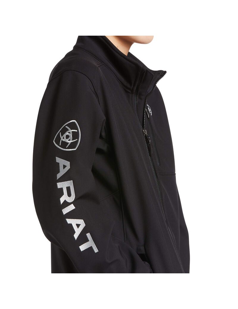 Chaquetas Ariat Logo 2.0 Softshell Negros Plateados | SJC396258