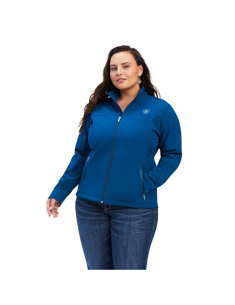 Chaquetas Ariat New Team Softshell Azules | BMP978016