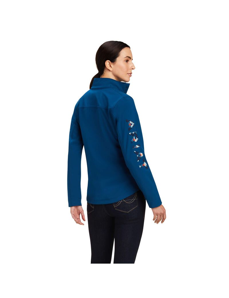 Chaquetas Ariat New Team Softshell Azules | BMP978016