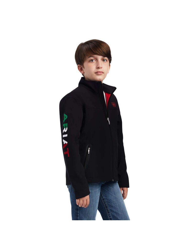 Chaquetas Ariat New Team Softshell Brand Negros | SHM568234