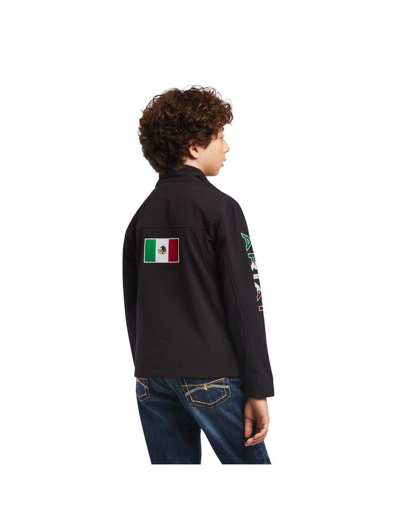 Chaquetas Ariat New Team Softshell MEXICO Negros | HIZ947682