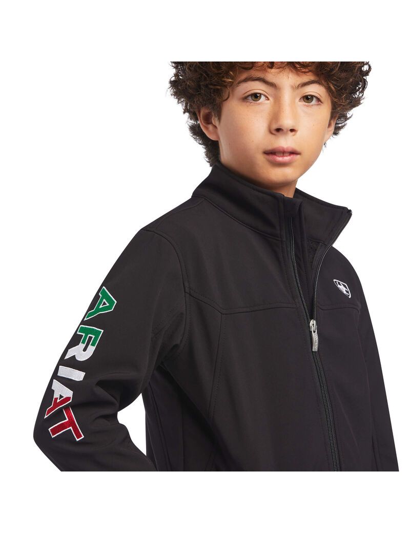 Chaquetas Ariat New Team Softshell MEXICO Negros | HIZ947682