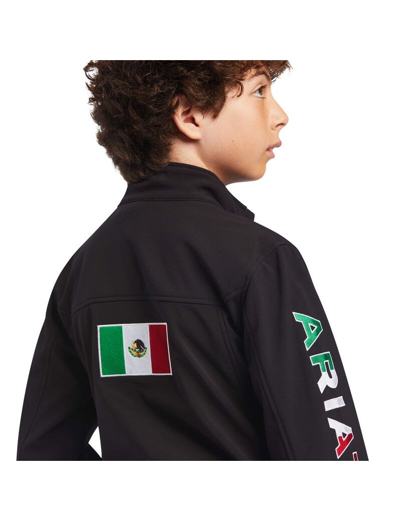 Chaquetas Ariat New Team Softshell MEXICO Negros | HIZ947682