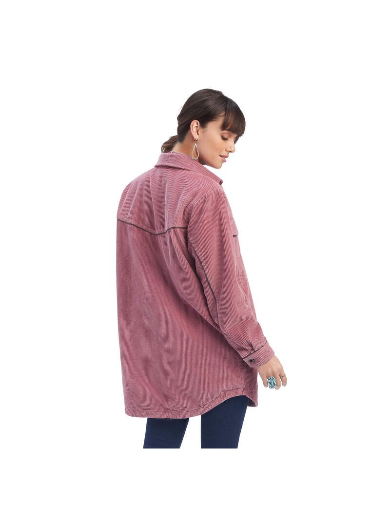 Chaquetas Ariat On the Run Shacket Shirt Rosas | LQJ142785