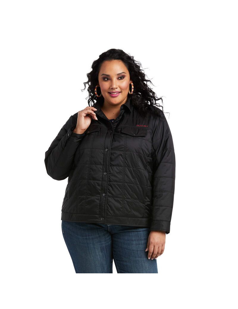 Chaquetas Ariat Puffer Trucker Insulated Negros | AZB615807