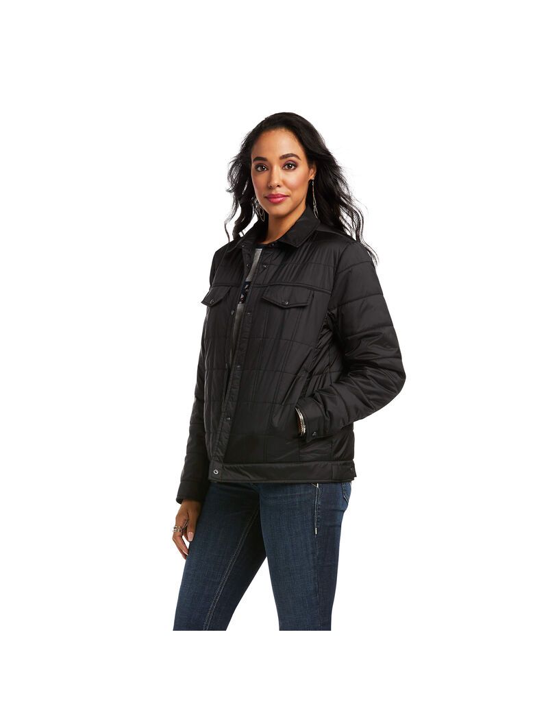 Chaquetas Ariat Puffer Trucker Insulated Negros | AZB615807