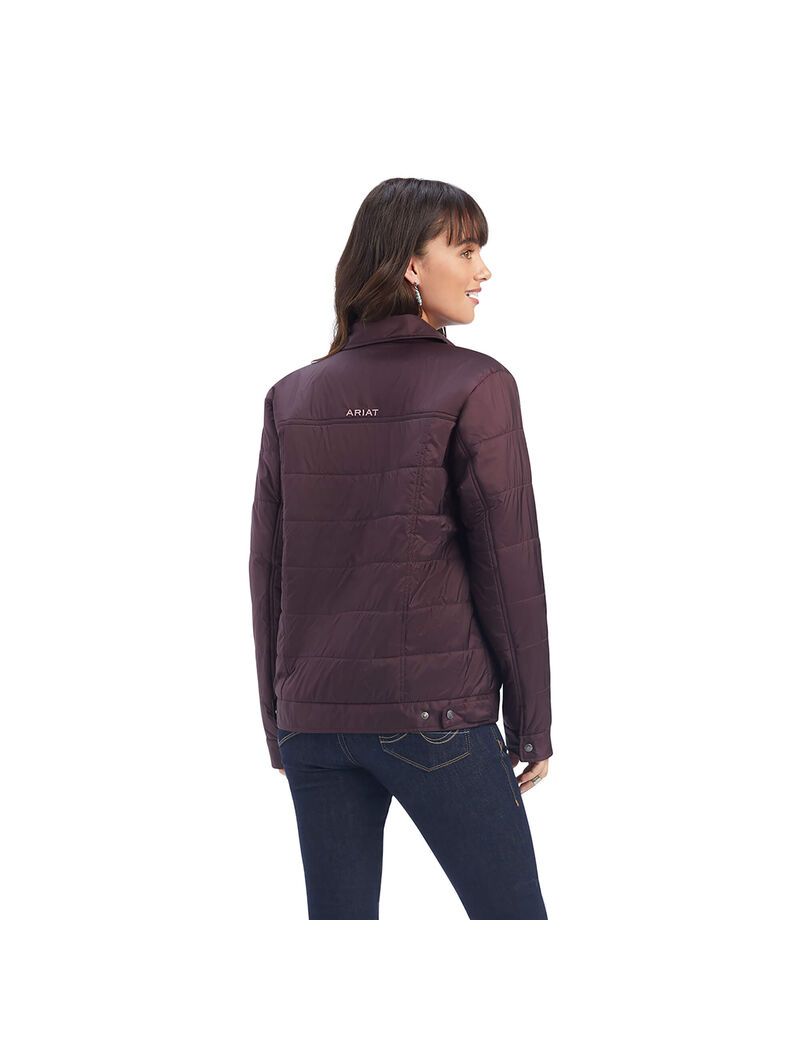 Chaquetas Ariat Puffer Trucker Insulated Vino | JUS901276