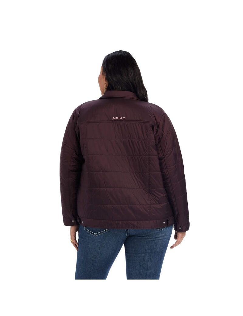 Chaquetas Ariat Puffer Trucker Insulated Vino | JUS901276