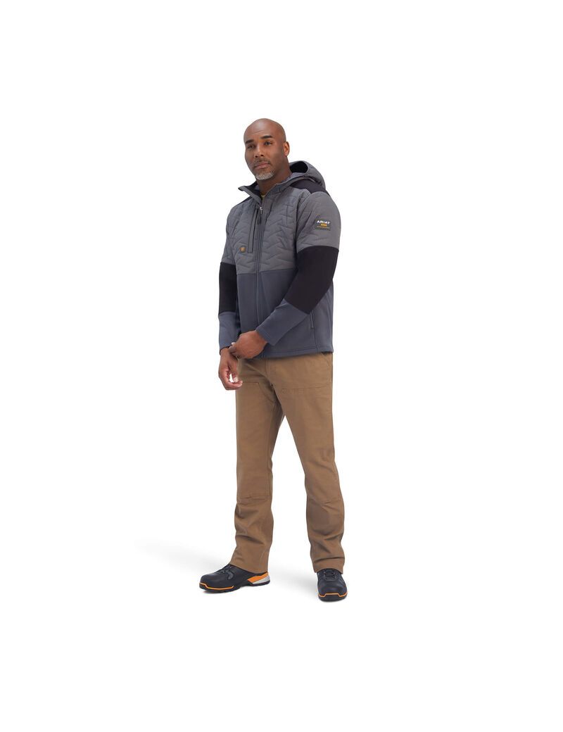 Chaquetas Ariat Rebar Cloud 9 Insulated Grises | CVR243071