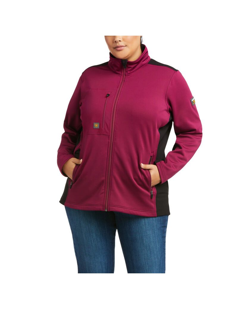 Chaquetas Ariat Rebar Dri-Tech DuraStretch Fleece Híbrido Morados | YGD862715