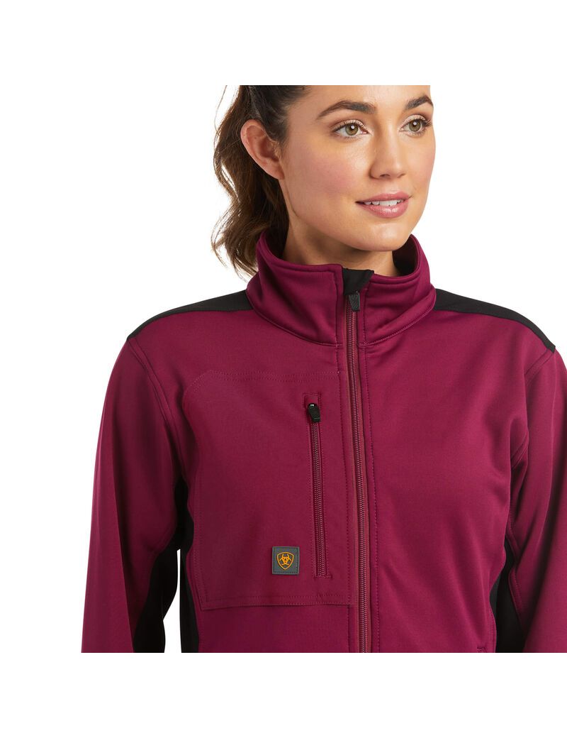 Chaquetas Ariat Rebar Dri-Tech DuraStretch Fleece Híbrido Morados | YGD862715