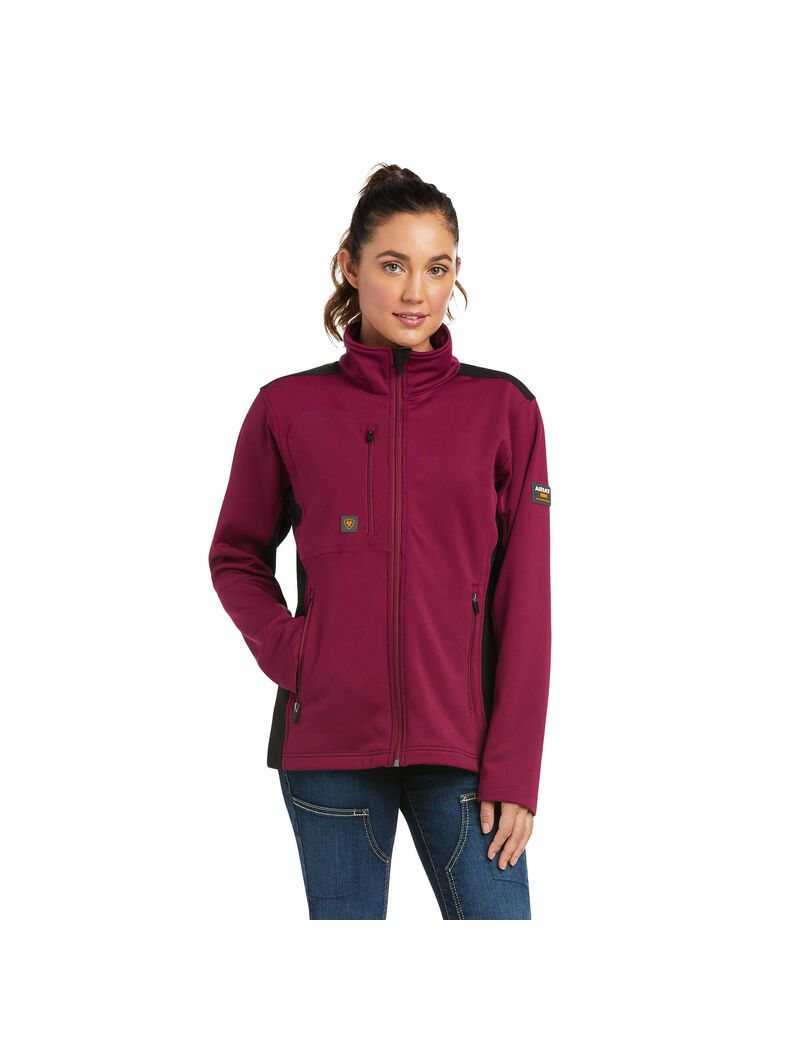 Chaquetas Ariat Rebar Dri-Tech DuraStretch Fleece Híbrido Morados | YGD862715