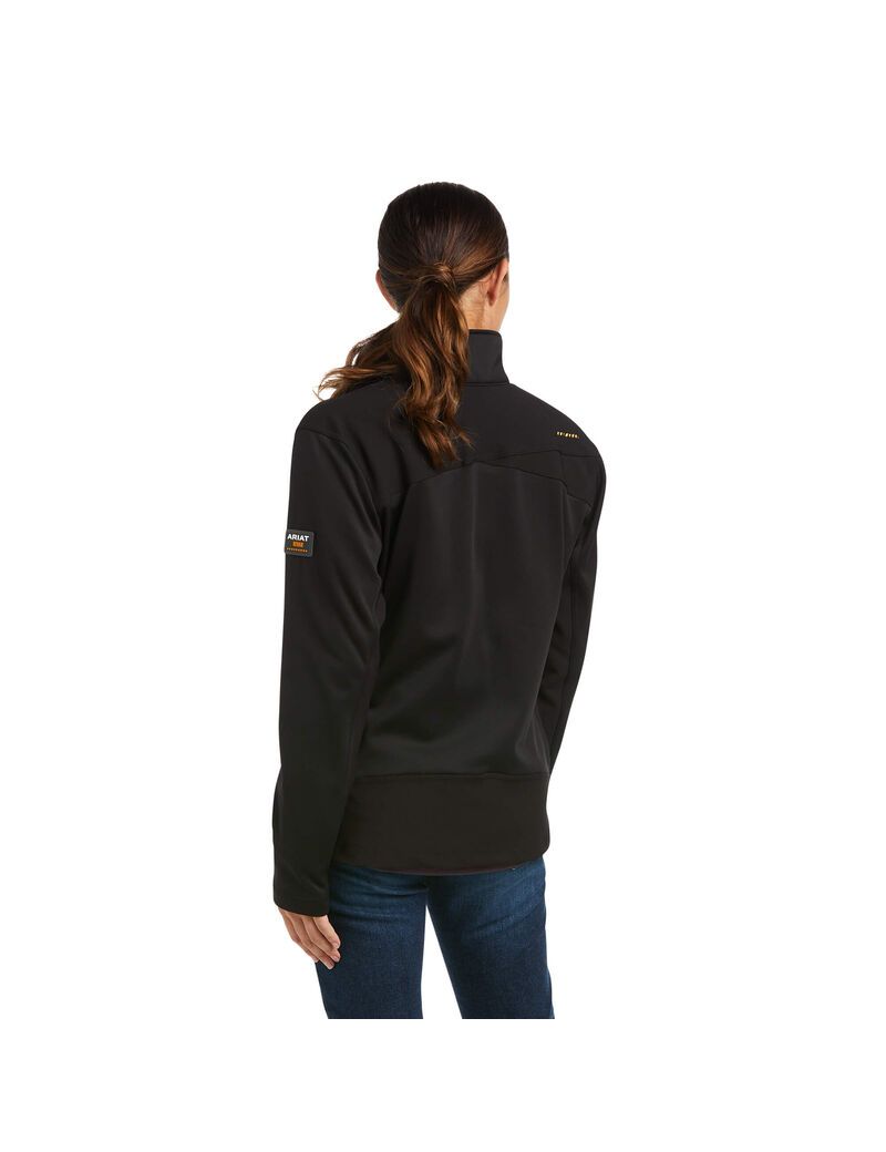 Chaquetas Ariat Rebar Dri-Tech DuraStretch Fleece Híbrido Negros | ZNX368079