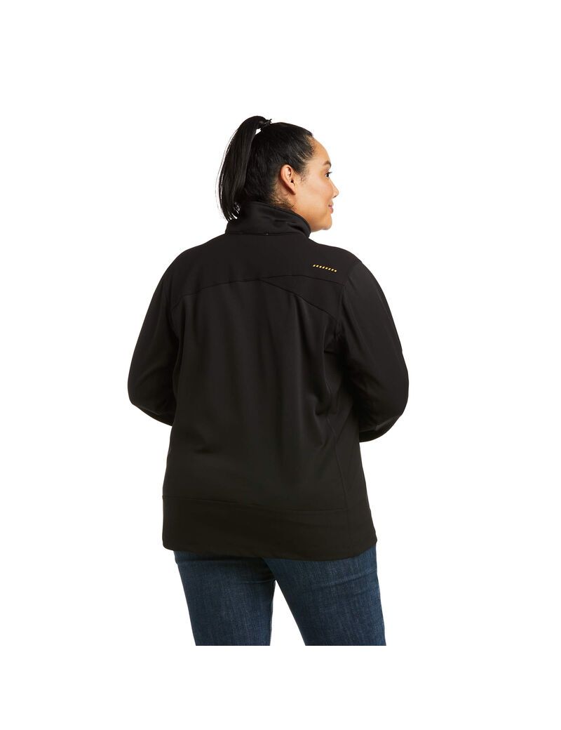 Chaquetas Ariat Rebar Dri-Tech DuraStretch Fleece Híbrido Negros | ZNX368079