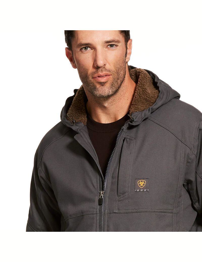 Chaquetas Ariat Rebar DuraCanvas Grises | BAK416507