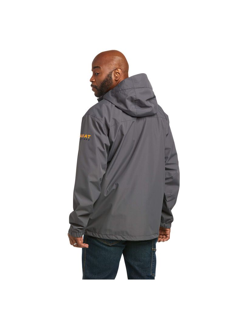 Chaquetas Ariat Rebar Stormshell Impermeables Grises | XYG260415