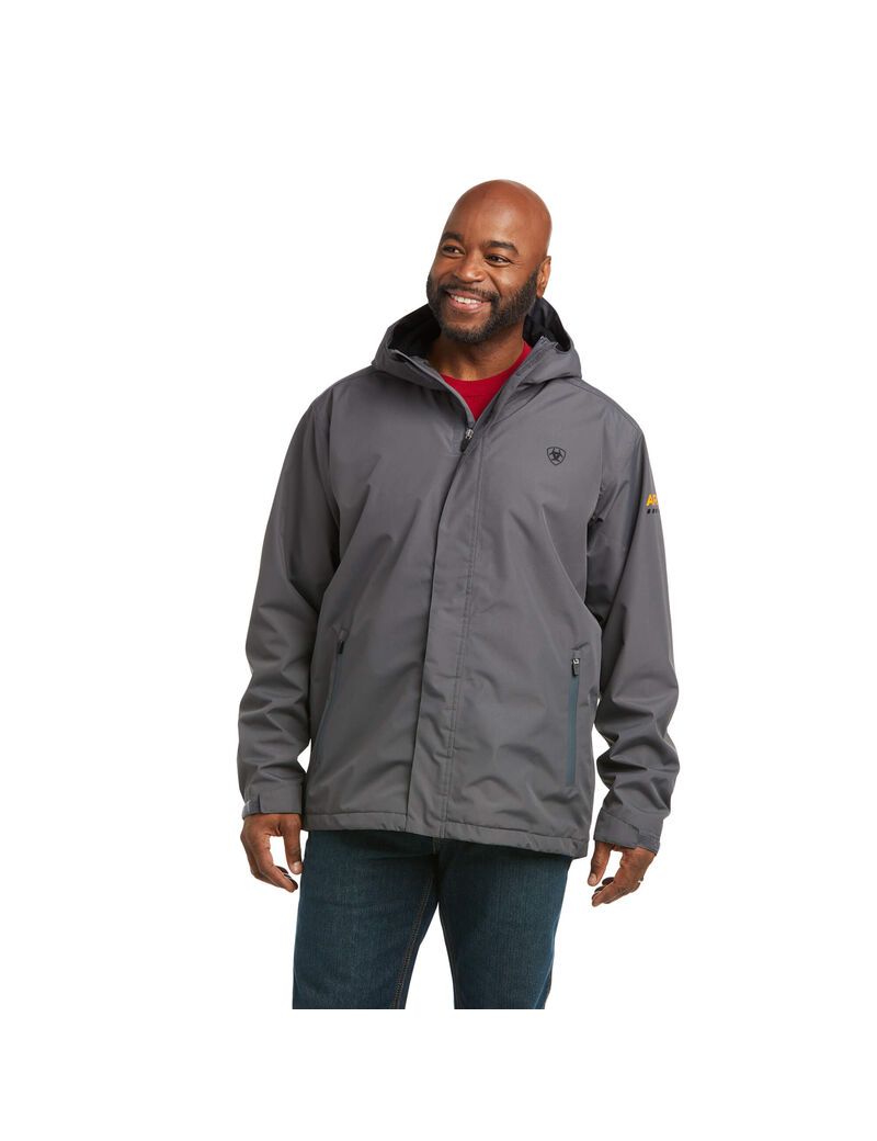 Chaquetas Ariat Rebar Stormshell Impermeables Grises | XYG260415