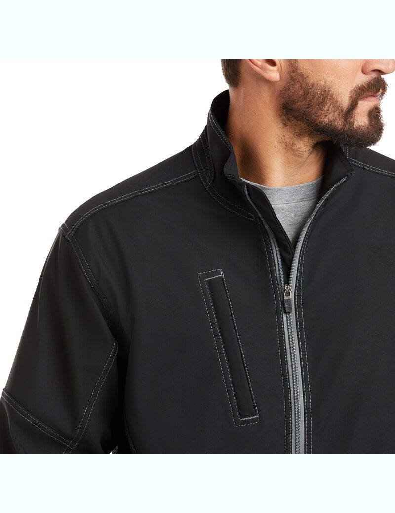 Chaquetas Ariat Rebar Stretch Lona Softshell Negros | EMS520471