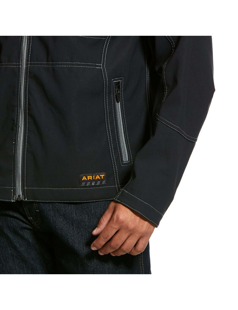 Chaquetas Ariat Rebar Stretch Lona Softshell Negros | EMS520471