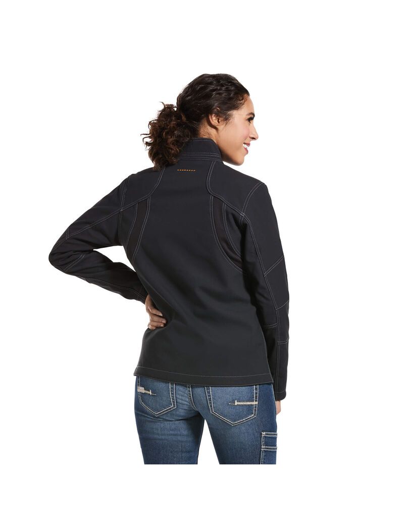 Chaquetas Ariat Rebar Stretch Lona Softshell Negros | ESU957803