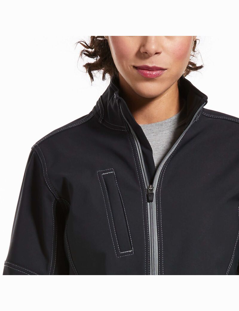 Chaquetas Ariat Rebar Stretch Lona Softshell Negros | ESU957803