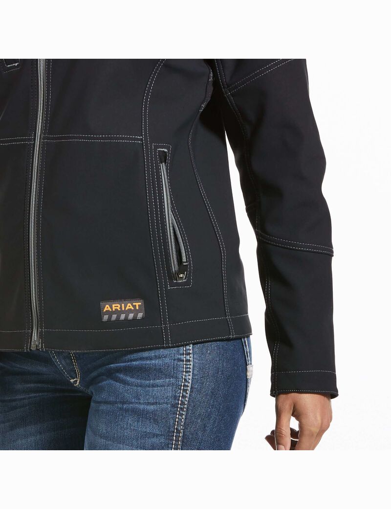 Chaquetas Ariat Rebar Stretch Lona Softshell Negros | ESU957803