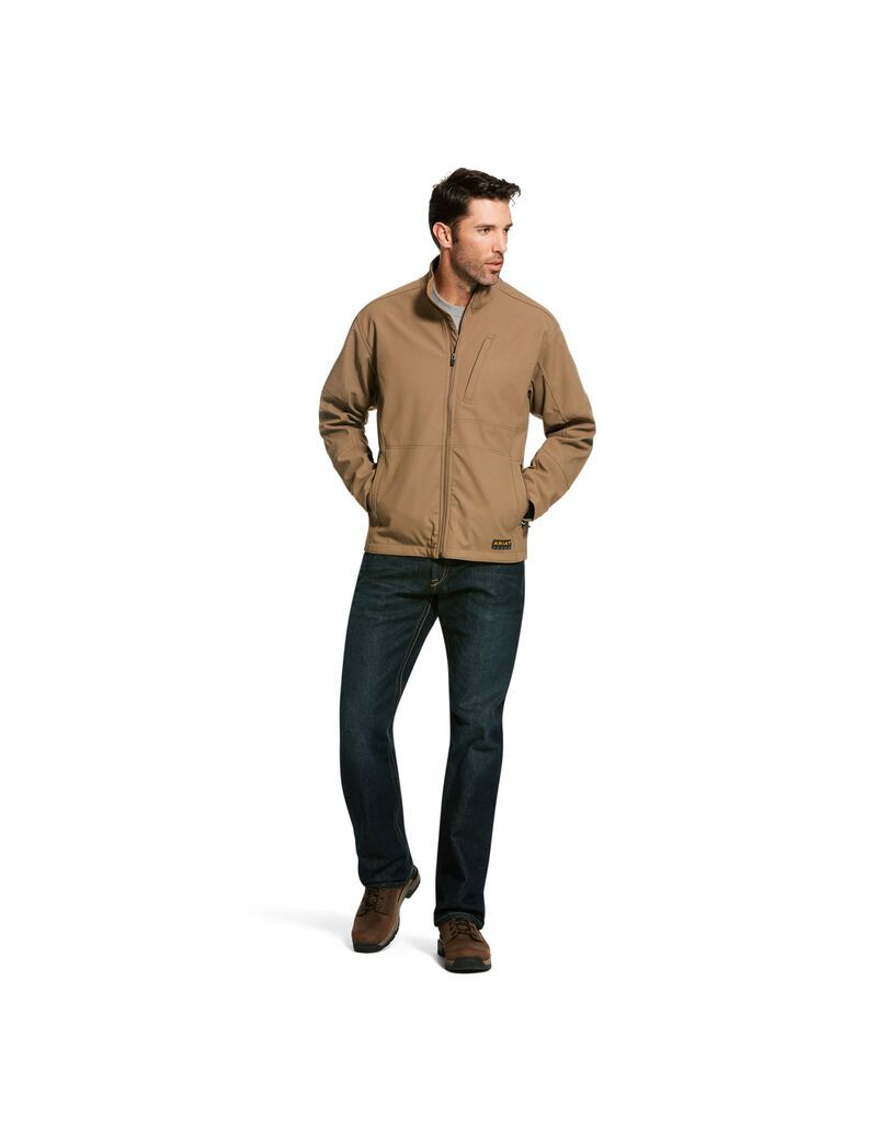 Chaquetas Ariat Rebar Stretch Lona Softshell Kaki | XOB352614