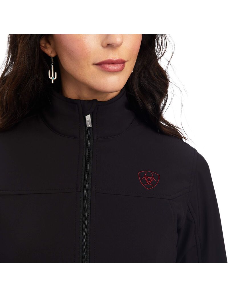 Chaquetas Ariat Rosas Team Softshell Negros | OEB482673