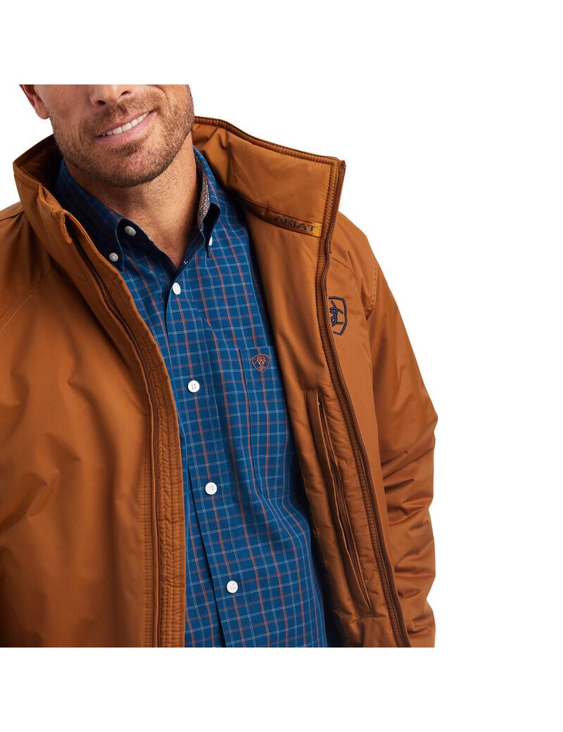 Chaquetas Ariat Team Logo Insulated Marrom | PYW490186