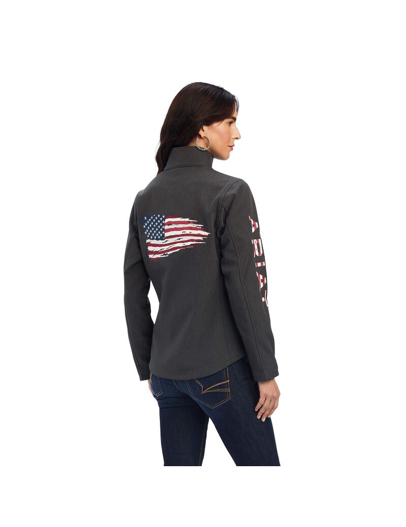 Chaquetas Ariat Team Patriot Softshell Grises | SOW372814