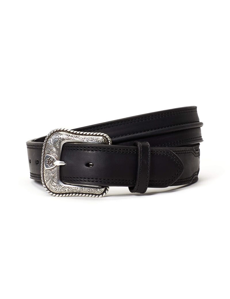 Cinturones Ariat Center Ridge Black Negros | HCG041792