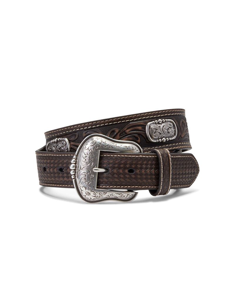 Cinturones Ariat Filigree Concho Marrom | RVX162980