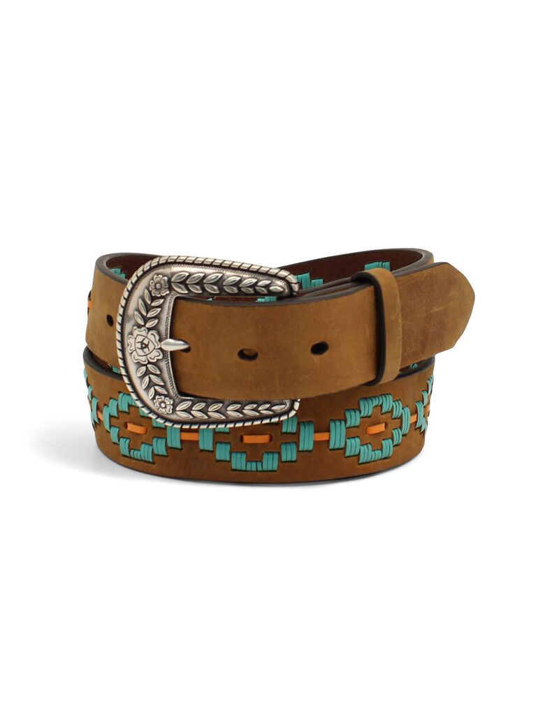 Cinturones Ariat Turquoise Diamond Embroidery Marrom | NPY759604