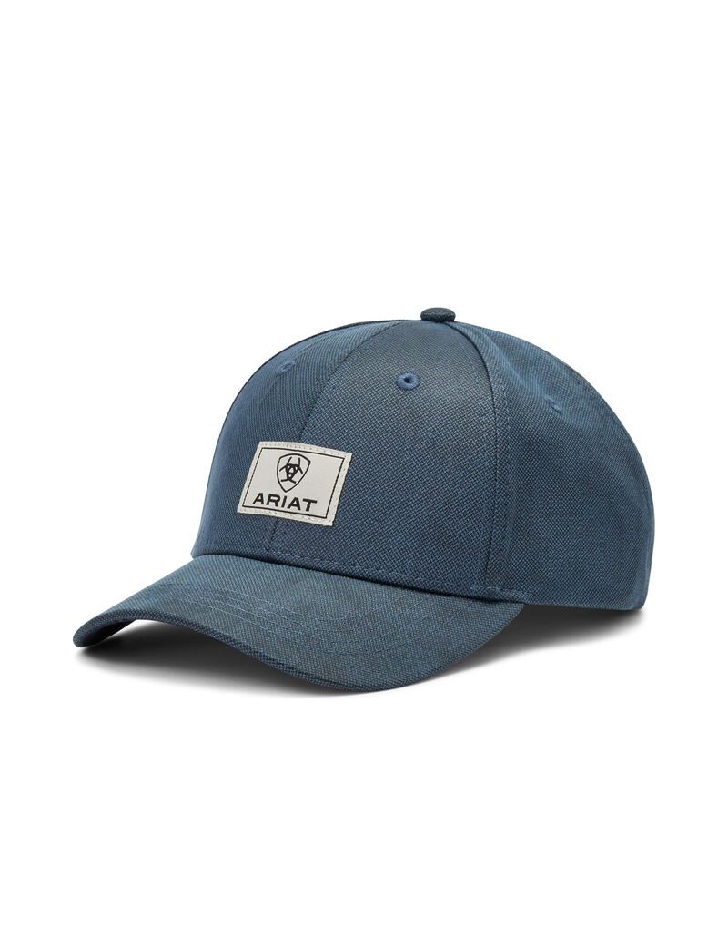 Gorras Ariat Box Logo Patch Azules | MHO461720