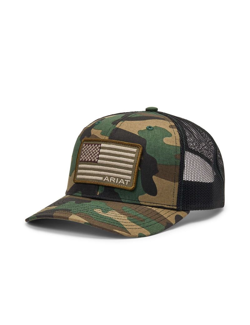 Gorras Ariat Flag Patch Camuflados | GER960438