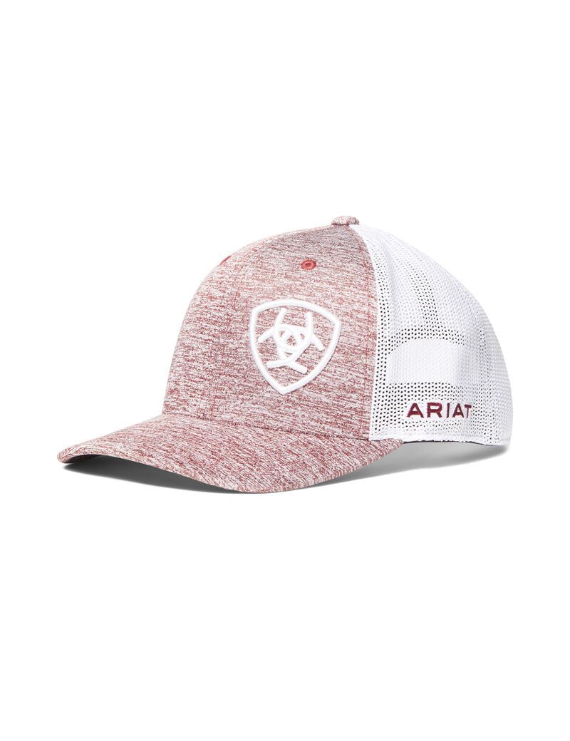 Gorras Ariat Offset Shield Vino | RHV961247