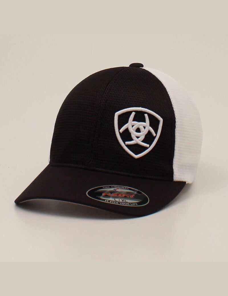 Gorras Ariat Offset shield mech Negros | QUG257068