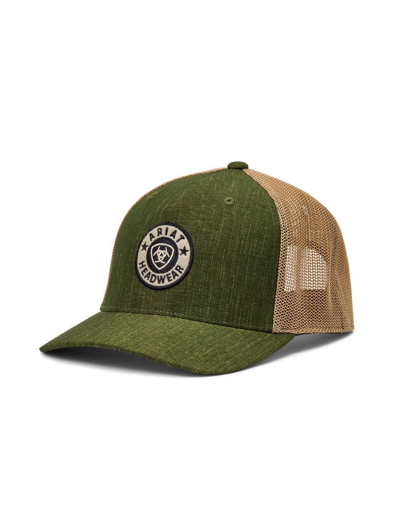 Gorras Ariat Round logo patch Verdes | VGS239508