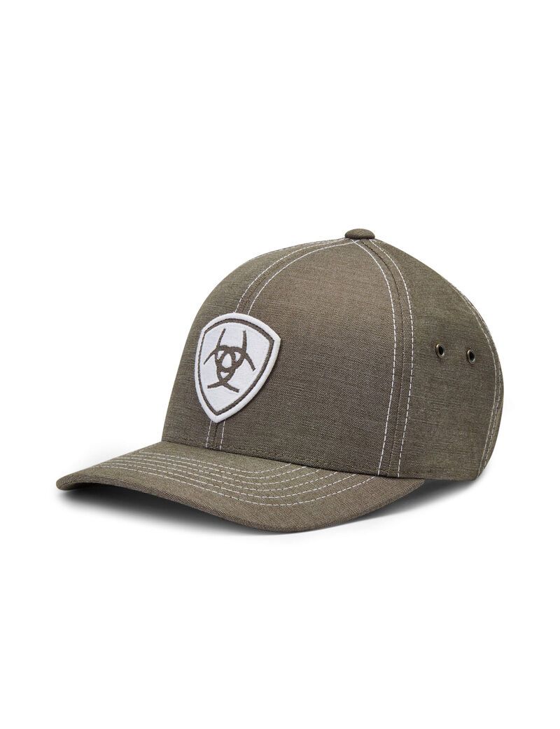 Gorras Ariat Shield Logo Patch Grises | DBV356721