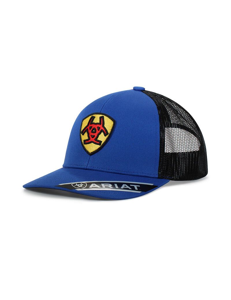 Gorras Ariat Shield patch Azules | YZJ947835