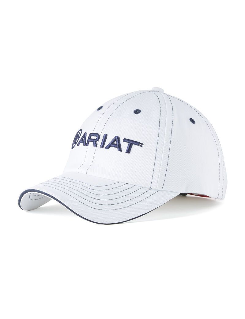 Gorras Ariat Team II Blancos Azul Marino | AUM348756