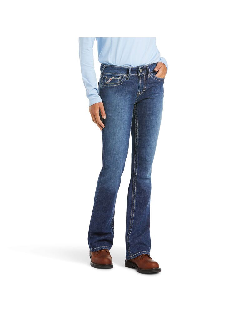 Jeans Ariat FR DuraStretch Basic Boot Cut Azules | PMJ139540