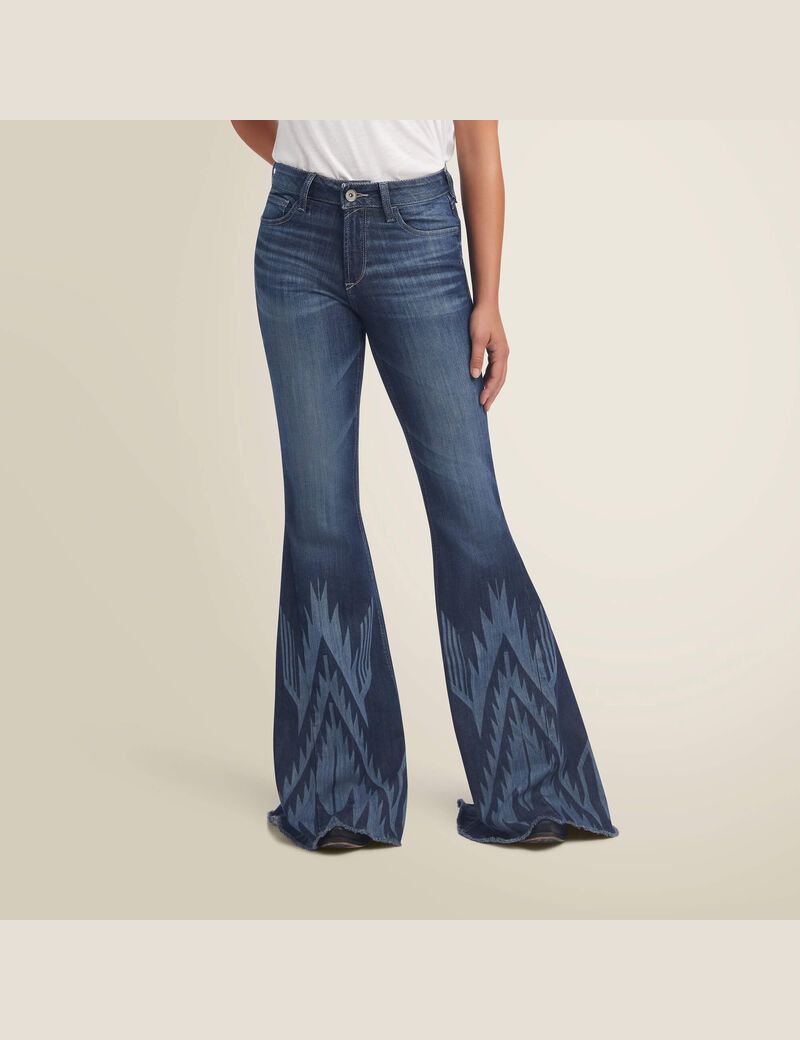 Jeans Ariat High Rise Chimayo Extreme Flare Multicolor | ONR805679